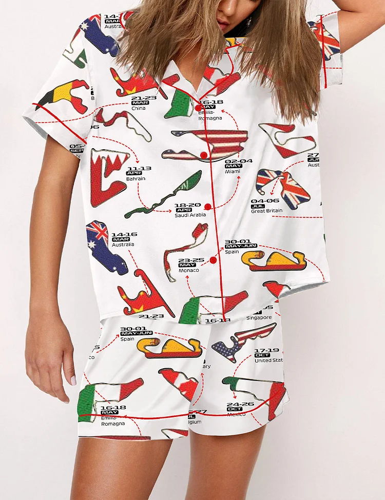 Women's Formula One Racing F1 Pajama Set