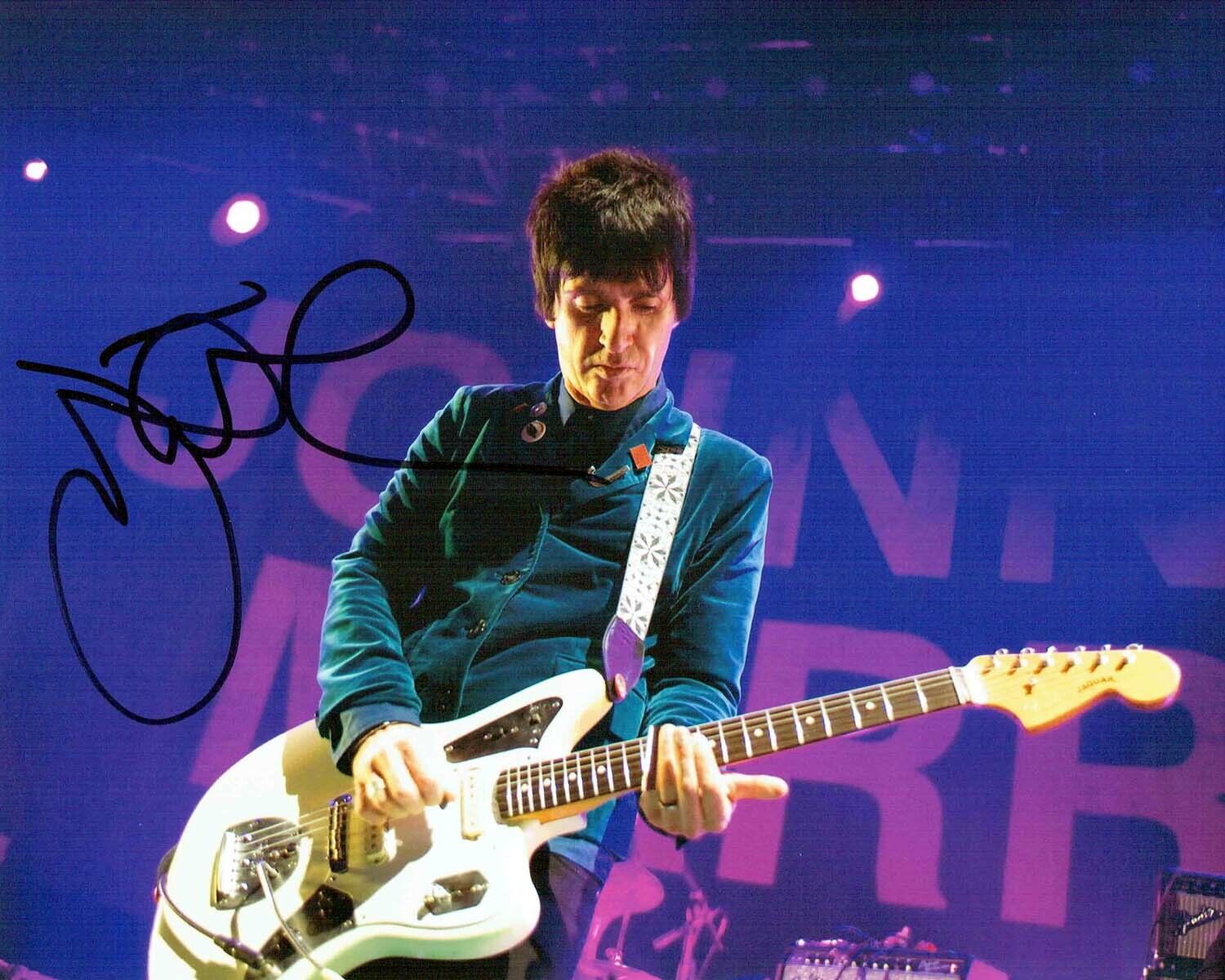 Johnny MARR SIGNED Autograph 10x8 Photo Poster painting 7 AFTAL COA The SMITHS Legend