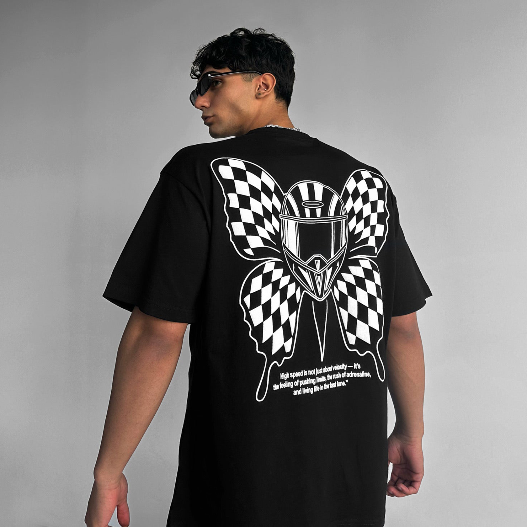 Oversize Butterfly Helmet T-shirt