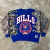 Stylish Bills Print Long Sleeve Sweatshirt
