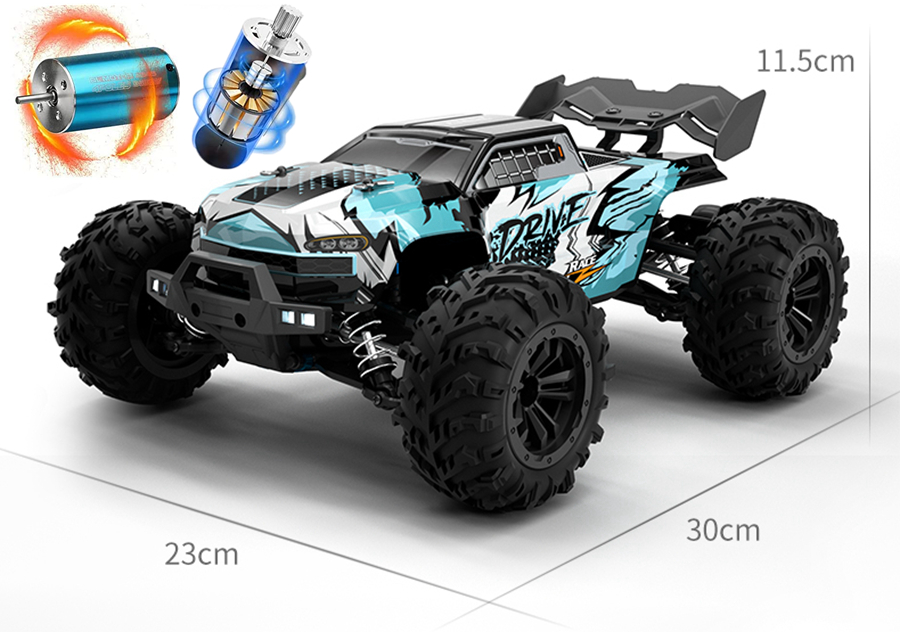 Tegooe 116 Scale High Speed RC Off-Road Racing Truck - 4WD Remote Control Toy