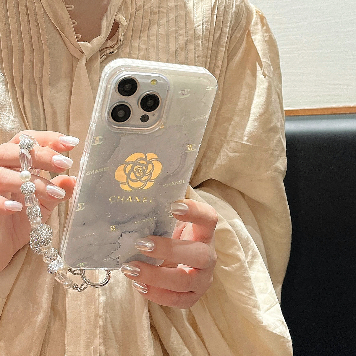 Chanel Camellia Laser Luxury Letter Combination Apple iPhone Case