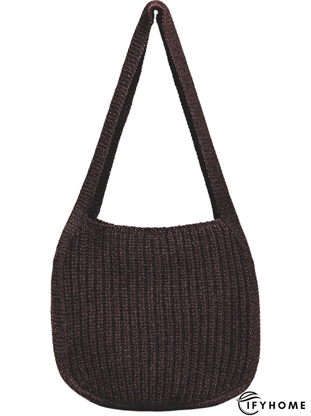 Solid Color Knit Large Capacity Shoulder Bag | IFYHOME
