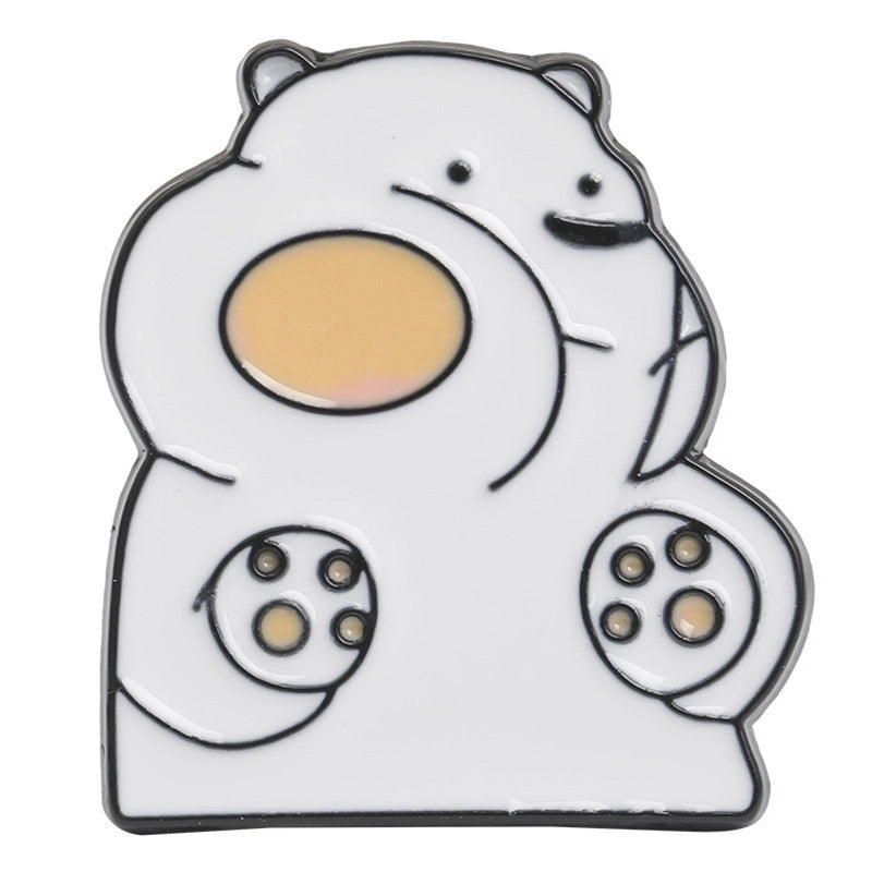 Cartoon Style Cute Cowboy Style Animal Alloy Stoving Varnish Plating Kid’s Unisex Brooches Collar Pin