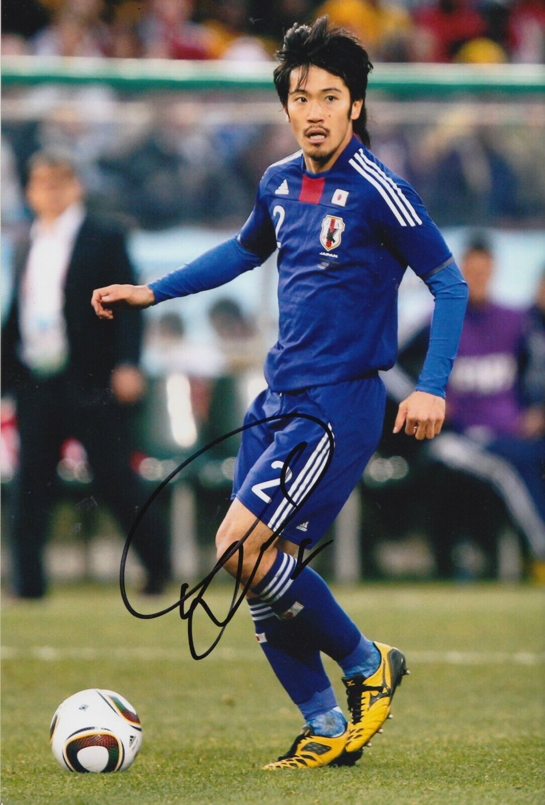 Yuki Abe Hand Signed 12x8 Photo Poster painting - Leicester City Football Autograph.