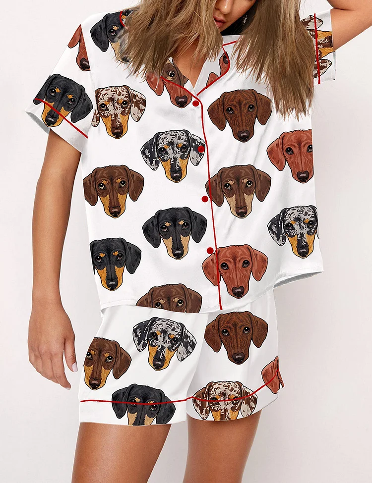 Women's Dachshund Dog Pajama Set