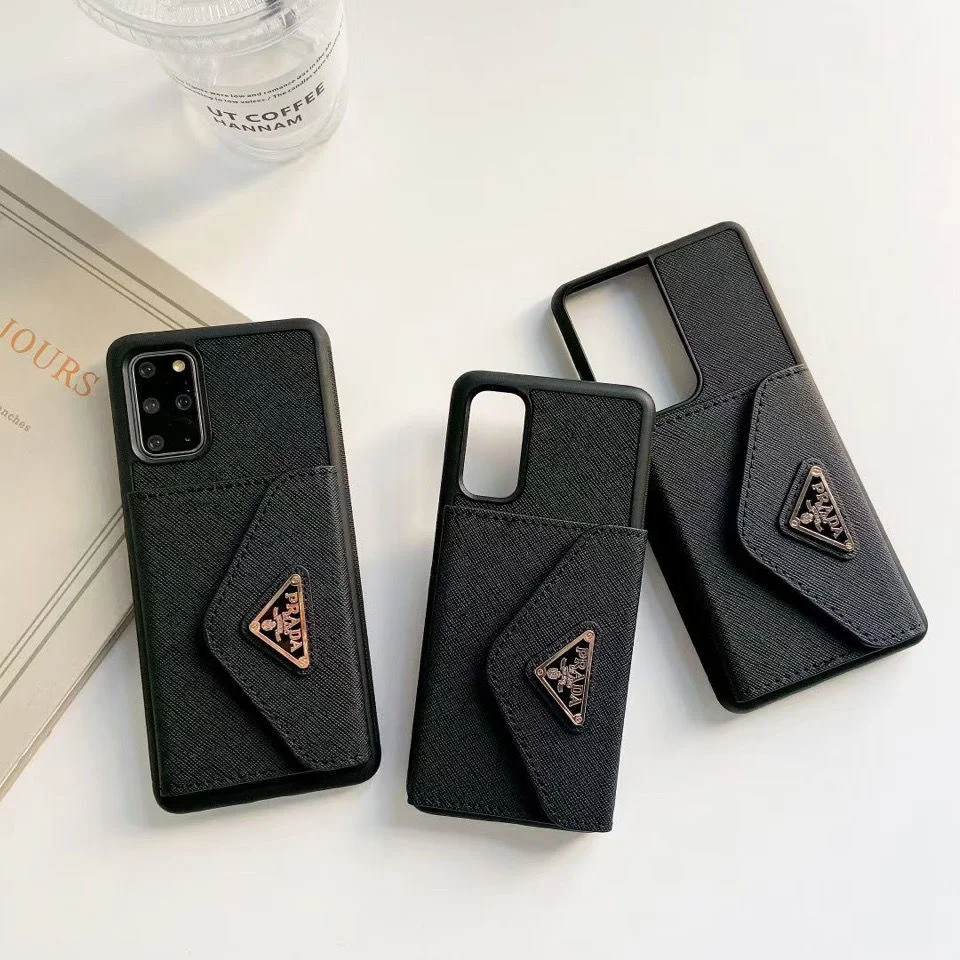 Triangle Logo Card Holder Case for Samsung