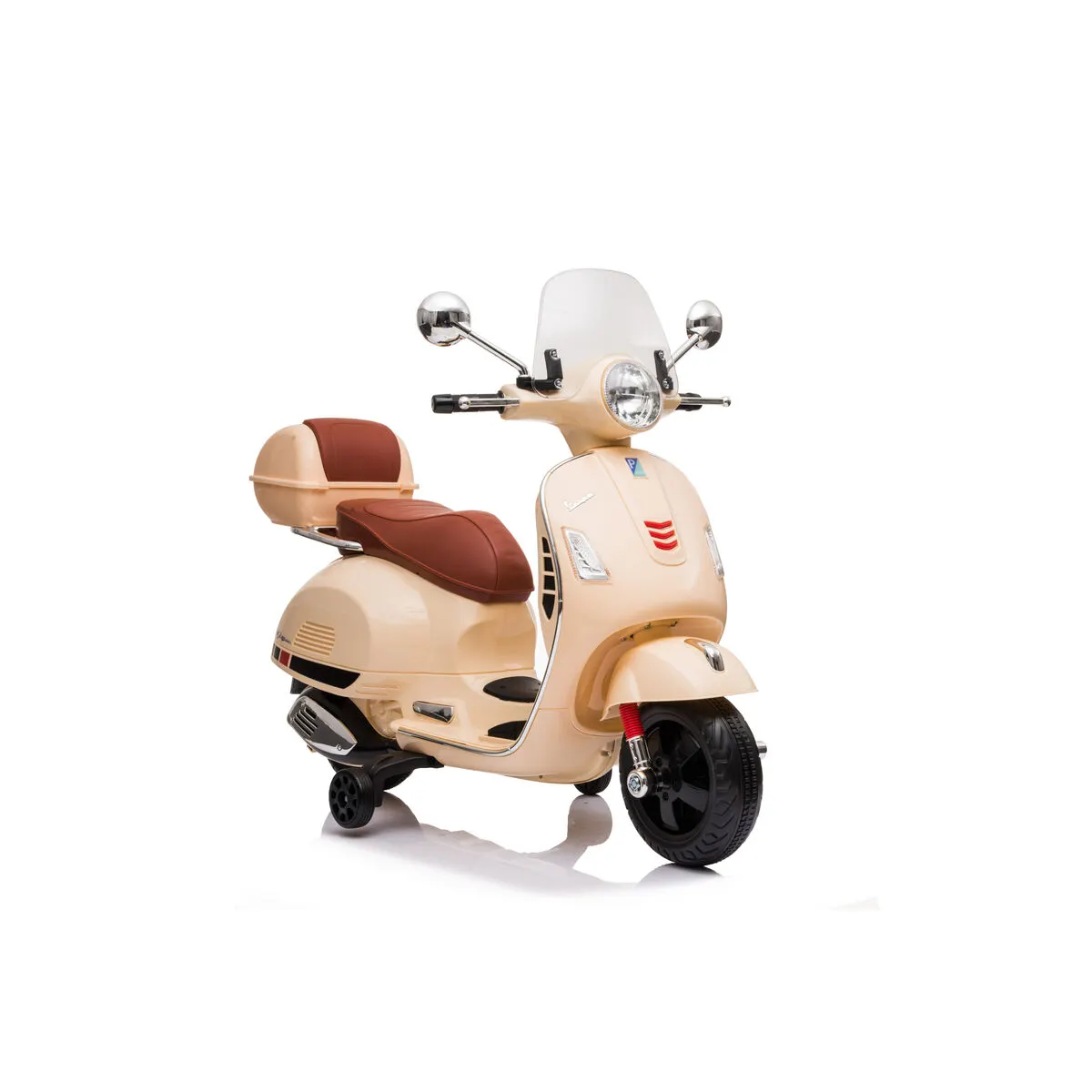 Children's Electric Scooter RunRunToys Vespa Brown 12V