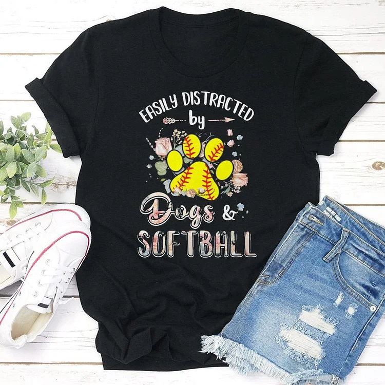AL™ Funny softball  T-shirt Tee - 01264-Annaletters