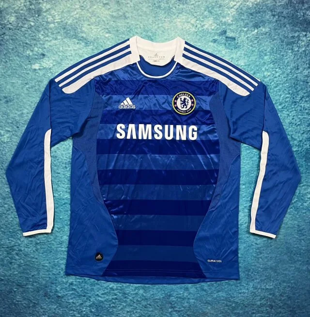 Retro 2011-2012 Chelsea Home Long Sleeve Football T-Shirt Thai Quality