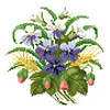Flower - 9CT Partial Beaded Cross Stitch Kit(25x25cm)