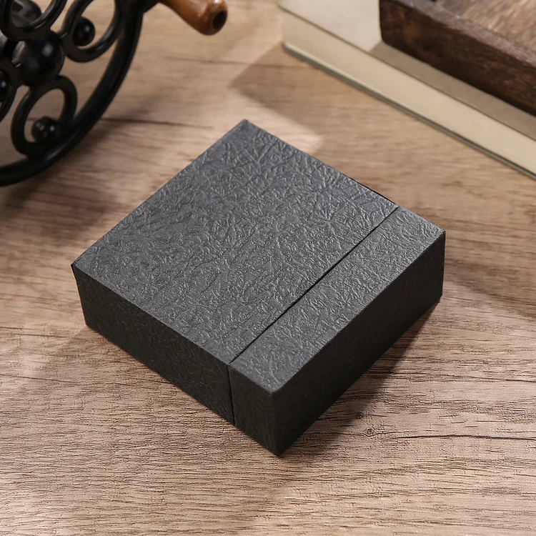 Square Paper Drawer Box Exquisite Gift Box Black Gift Packaging Jewelry Box