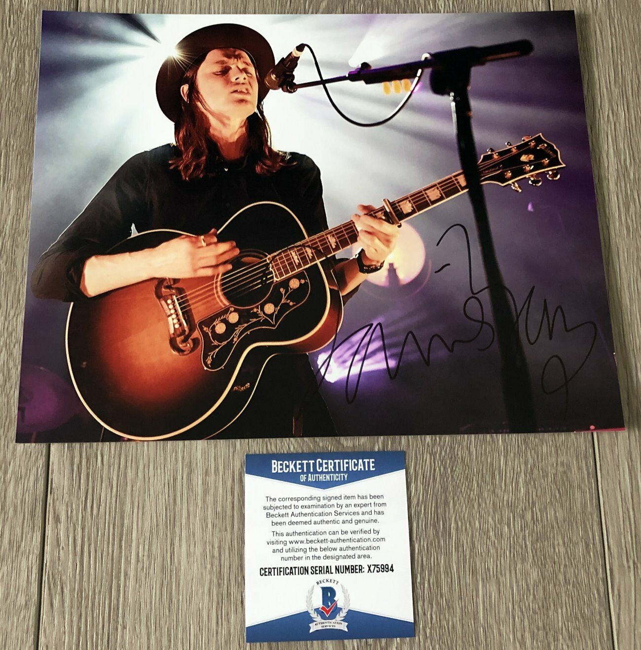 JAMES BAY SIGNED AUTOGRAPH LIVE CONCERT 8x10 Photo Poster painting A w/PROOF & BECKETT BAS COA