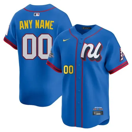 Men's National League Custom Blue 2025 All-Star Edition Limited Player Jersey WRAA