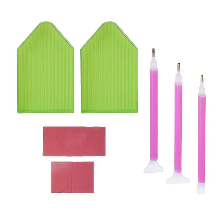 DIY Diamond Painting Tool Cross Stitch Tray Pen Mud Sewing Accessories Kit gbfke