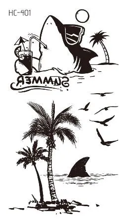 Water Transfer Sexy Tattoo Swallow Bird Tattoo Body Art Waterproof Temporary Fake Flash Tattoo for Man Woman Kid 10.5*6cm