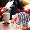 Kits de dessous de verre &agrave; motif animal 5d bricolage avec support pour la maison