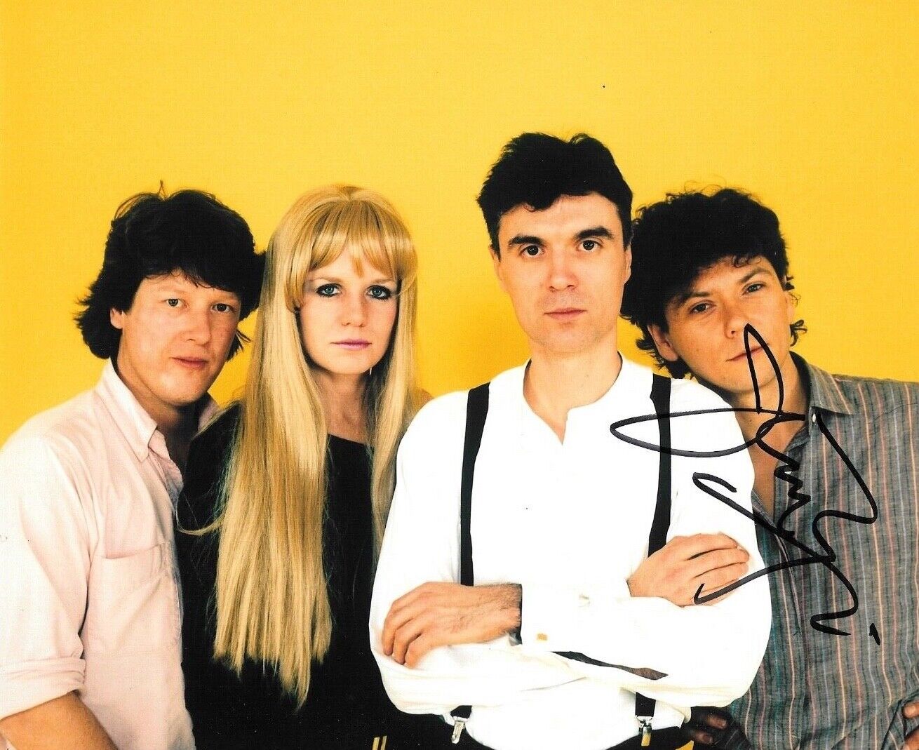 * JERRY HARRISON * signed 8x10 Photo Poster painting * THE TALKING HEADS * COA * 5