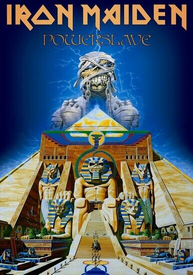 IRON MAIDEN POSTER - ALBUM ART POWER SLAVE - Photo Poster painting QUALITY INSERT