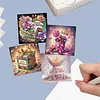 12pcs Holiday Pattern DIY Diamond Painting Greeting Card Set with Envelope Diamond Painting Daily Wishing Cards for Birthdays Thanksgiving & Special Occasion