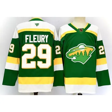Youth Minnesota Wild #29 Marc-Andre Fleury Green 2024-25 Alternate Stitched  Hockey Jersey