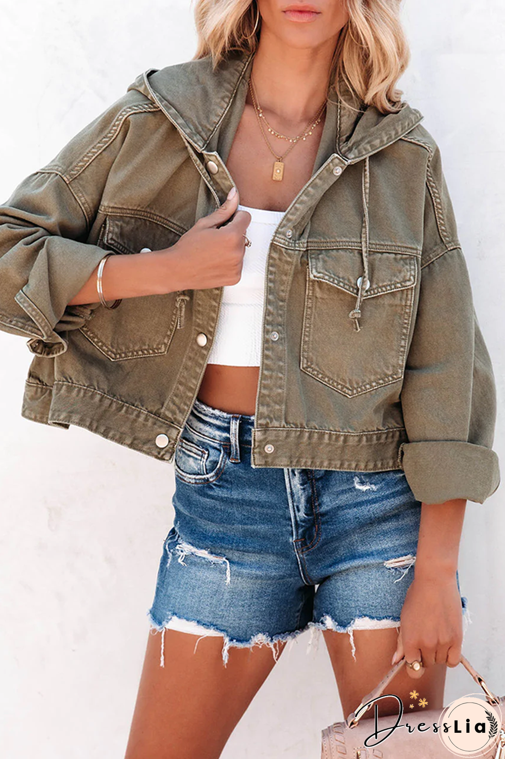 Short But Sweet Crop Hooded Jacket