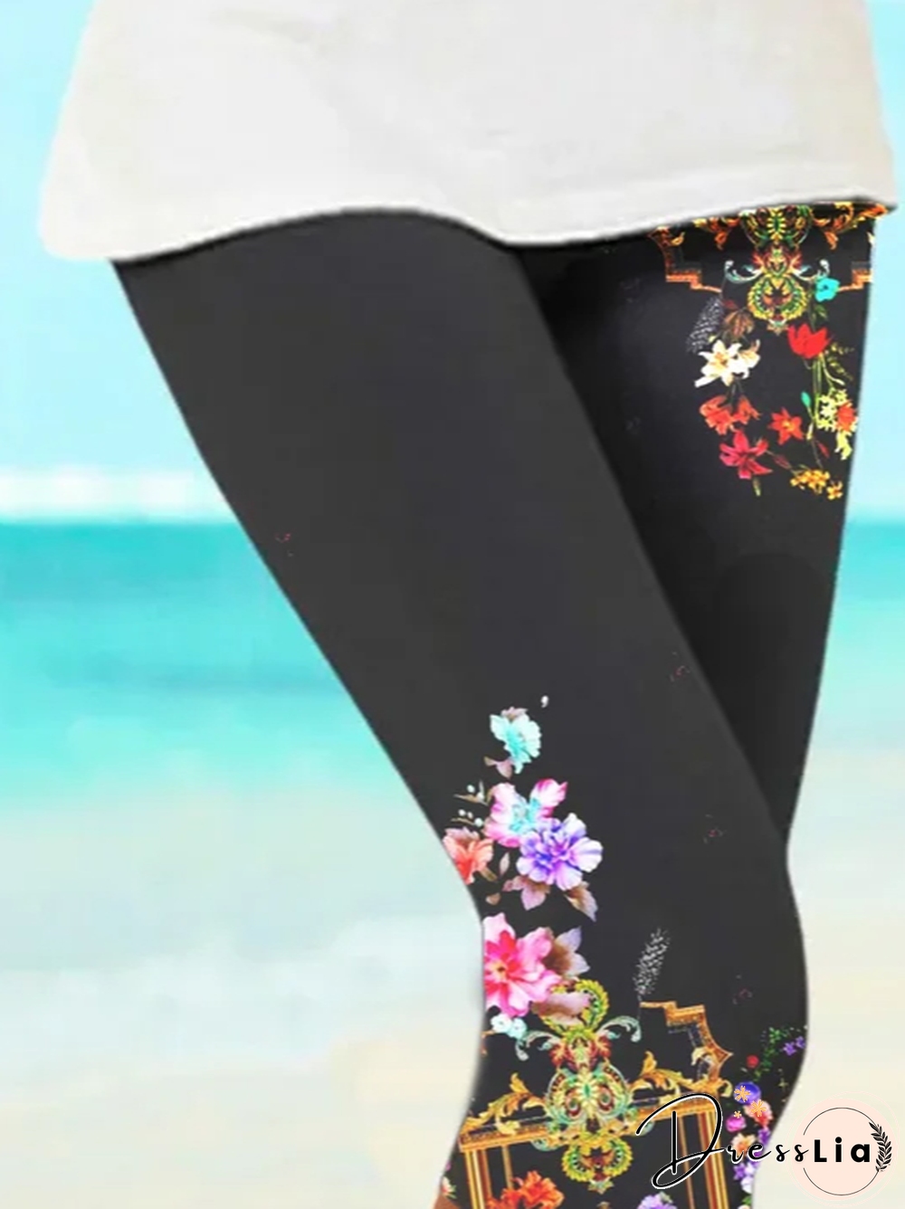 Floral Print Cotton Blends Vacation Shorts