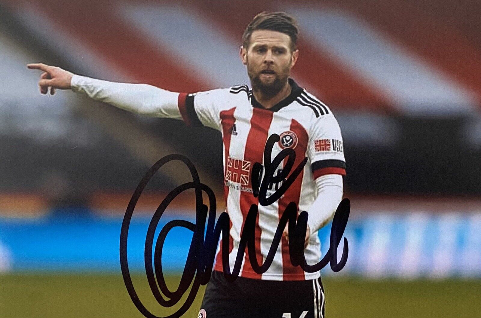 Oliver Norwood Genuine Hand Signed Sheffield United 6X4 Photo Poster painting