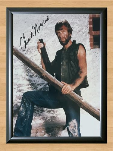Chuck Norris Lone Wolf McQuaid Signed Autographed Photo Poster painting Poster Print Memorabilia A4 Size