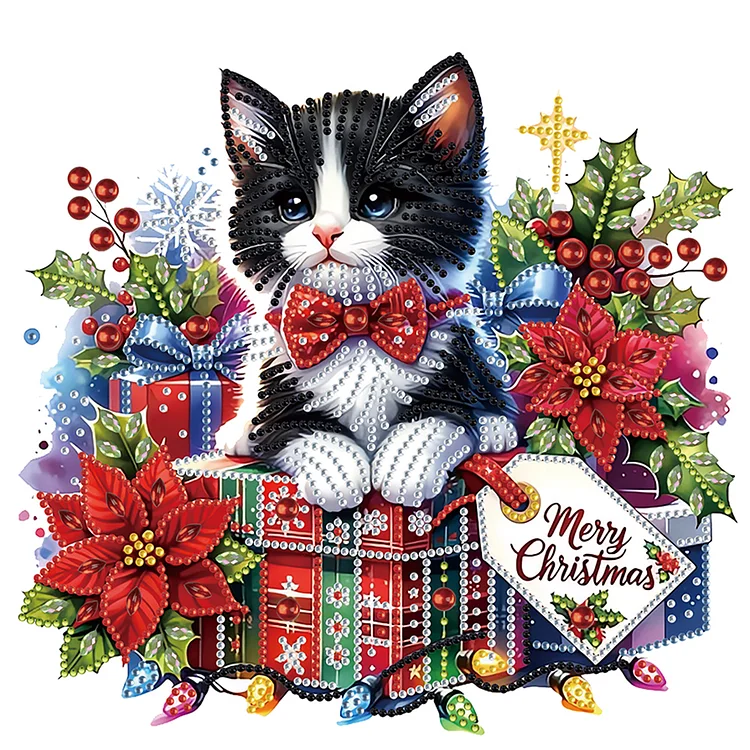 Partial Special-shaped Diamond Painting - Christmas 30*30CM