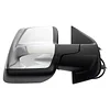 TRQ Right Mirror with Heat with Chrome Cover Passenger Side Compatible with 2012-2021 Nissan NV1500 NV2500 NV3500 NI1321248