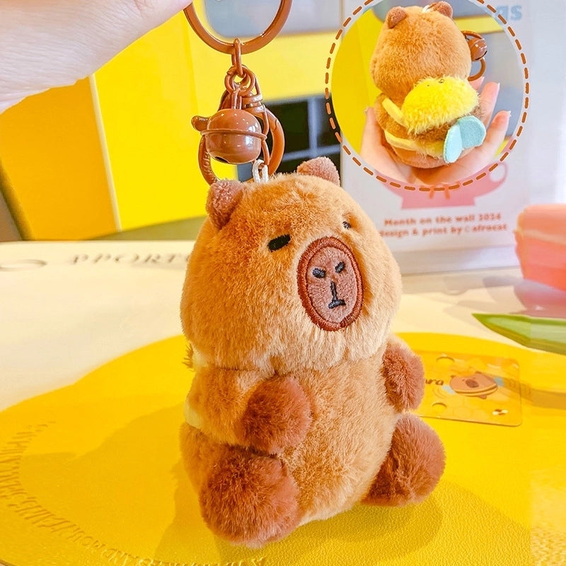 Cartoon Style Bee Plush Women’s Bag Pendant Keychain