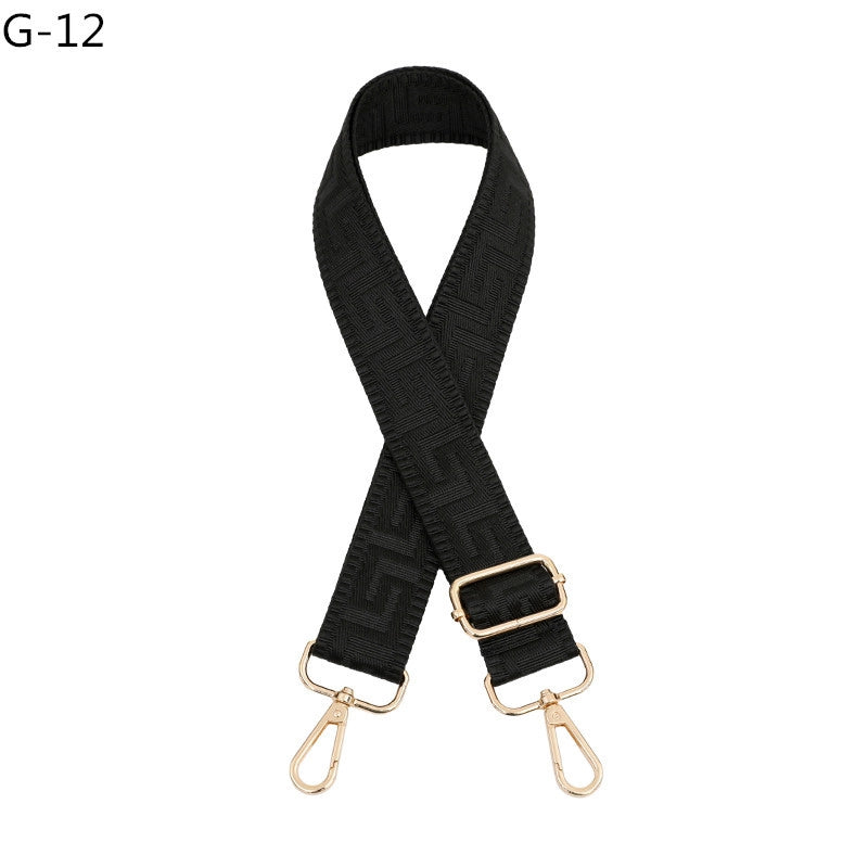 Polyester Color Block Bag Strap