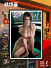 Aerith Gainsborough Decorative Painting & Fridge Magnet - (FF7) Final Fantasy VII - BLK Studio