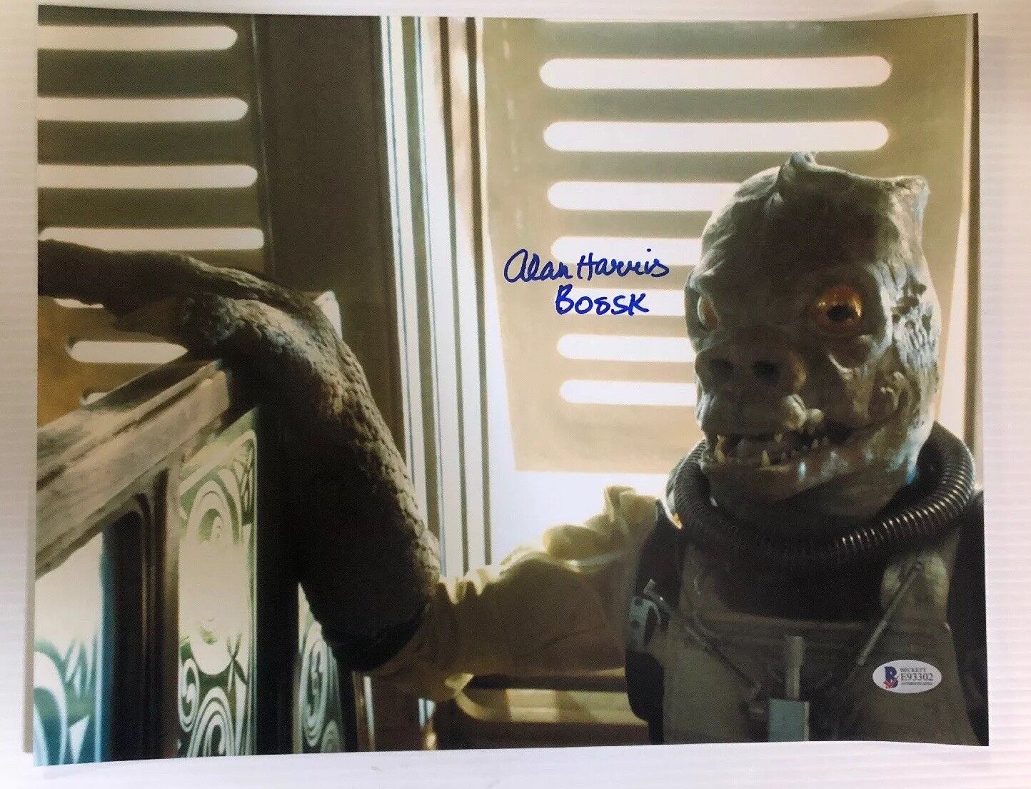 Alan Harris Signed Autographed Bossk 11x14 Photo Poster painting Star Wars BECKETT COA 2