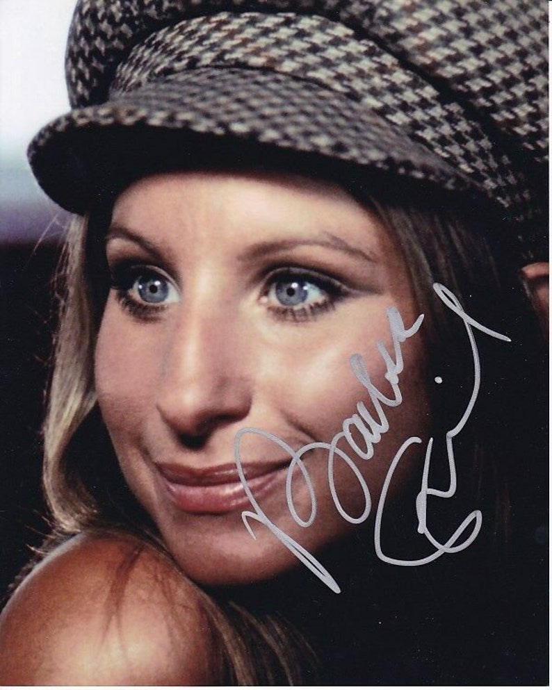 Barbra streisand signed autographed 8x10 Photo Poster painting