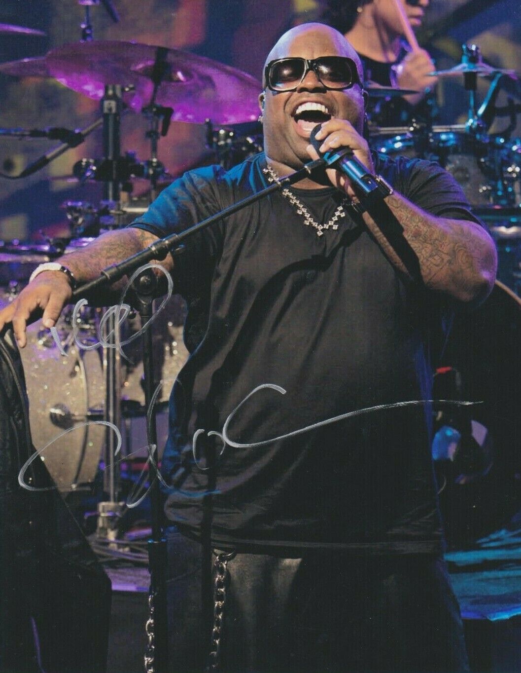 Ceelo Green (Gnarls Barkley) **HAND SIGNED** 10x8 Photo Poster painting ~ AUTOGRAPHED