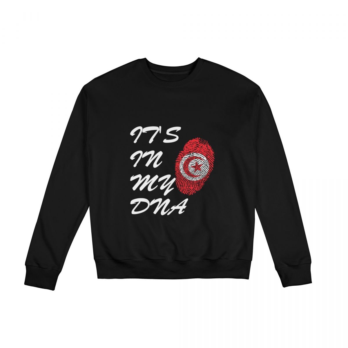 Tunisia Fingerprint Crew Neck Sweatshirt