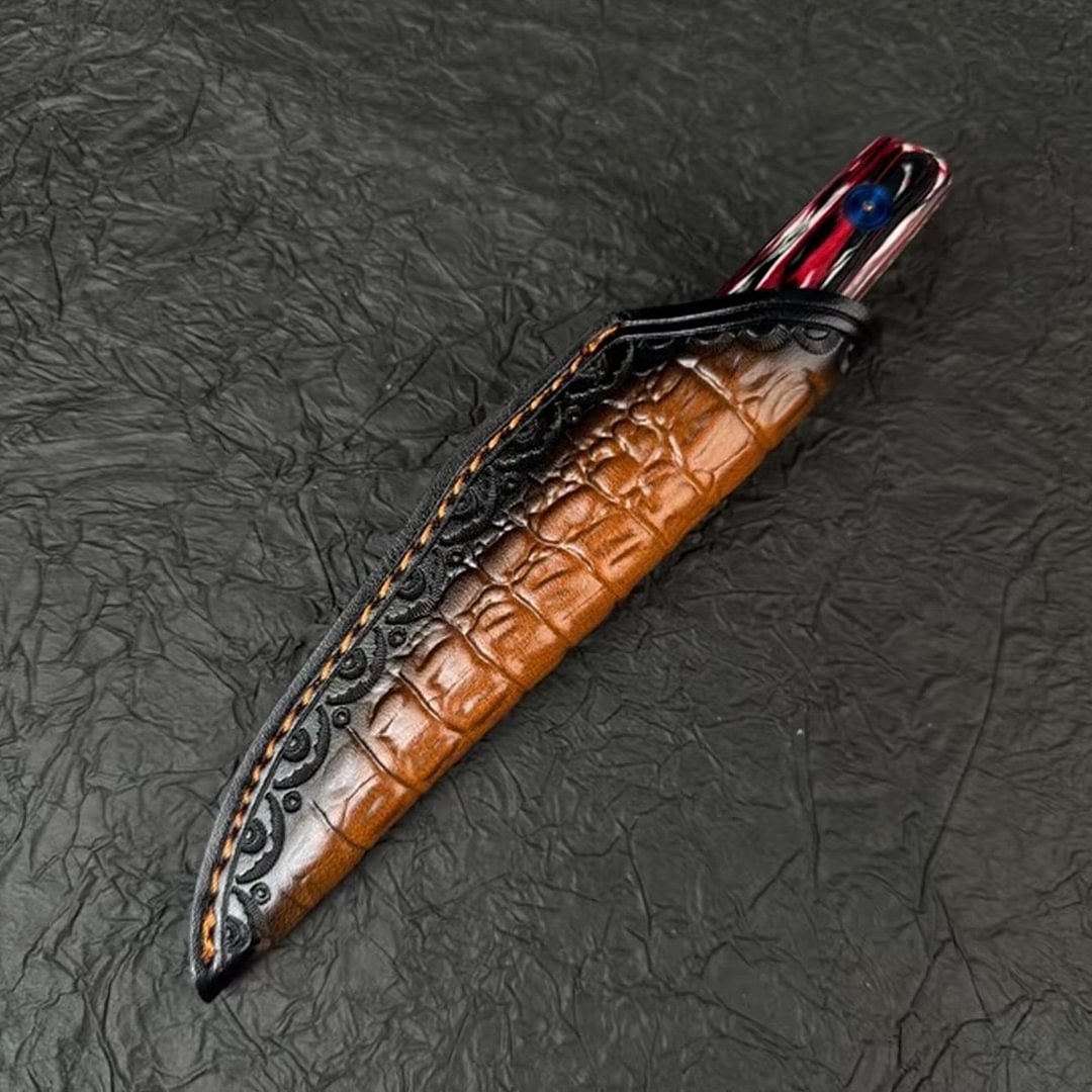 Vacuum-compressed military-grade G10 copper-clad blued multi-functional knife