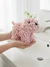 Chenille Dog Hand Towel Fluffy and Soft Decorative Puppy Towels Highly Sorbent Microfiber Multipurpose for Bathroom Kitchen Washstand