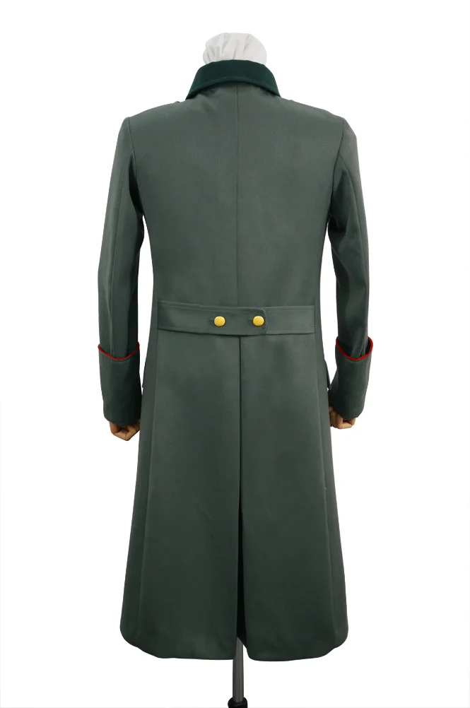   Wehrmacht German General Fieldgrey Gabardine Greatcoat With Pipe German-Uniform