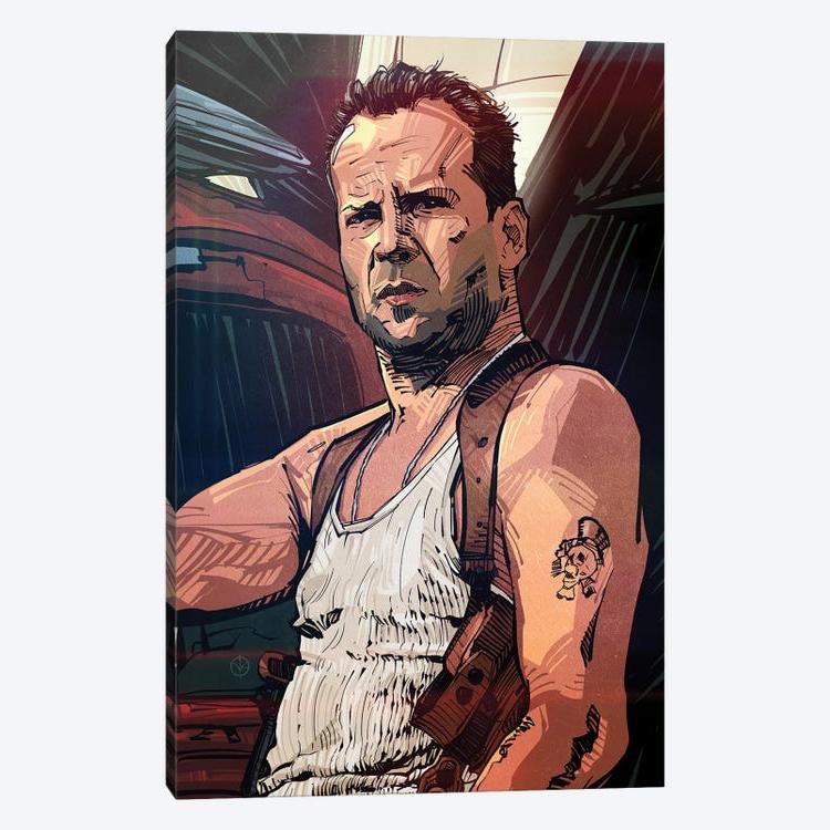 Die Hard John McClane Canvas Wall Art