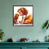 Vie d&rsquo;animaux de compagnie fille-plein diamant rond peinture-30 * 30cm