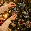 6pcs DIY Pearl Diamond Painting Christmas Tree Hanging Ornaments