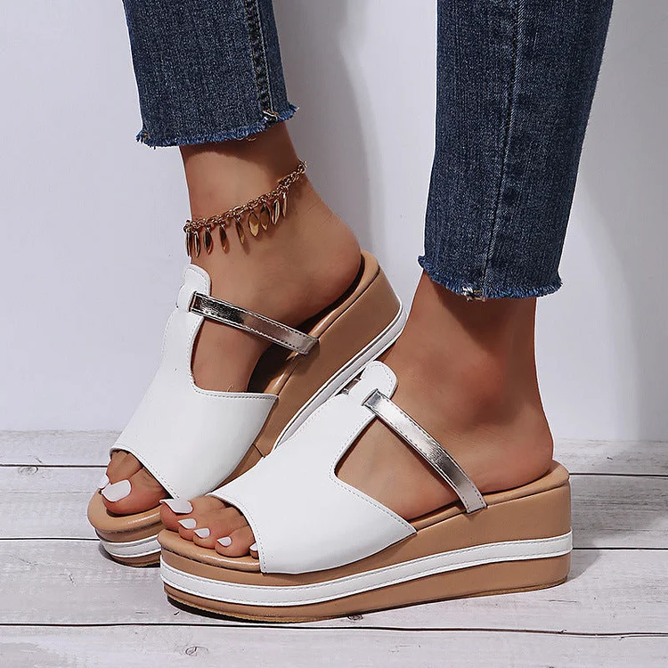 Summer casual wedge platform sandals slippers  Stunahome.com