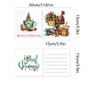 6Pcs Merry Christmas Diamond Painting Greeting Card for Holiday Party Favors