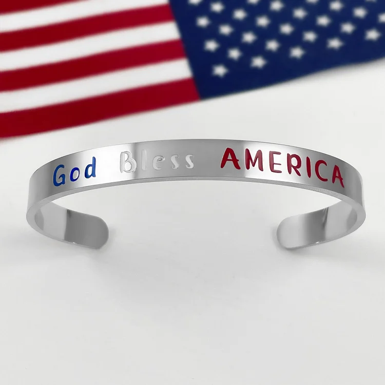 God Bless America Cuff Bracelet