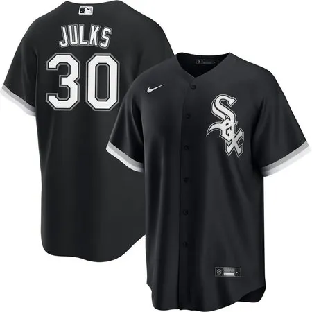 Men's Chicago White Sox #30 Corey Julks Black Home Official Player Jersey 6KLR