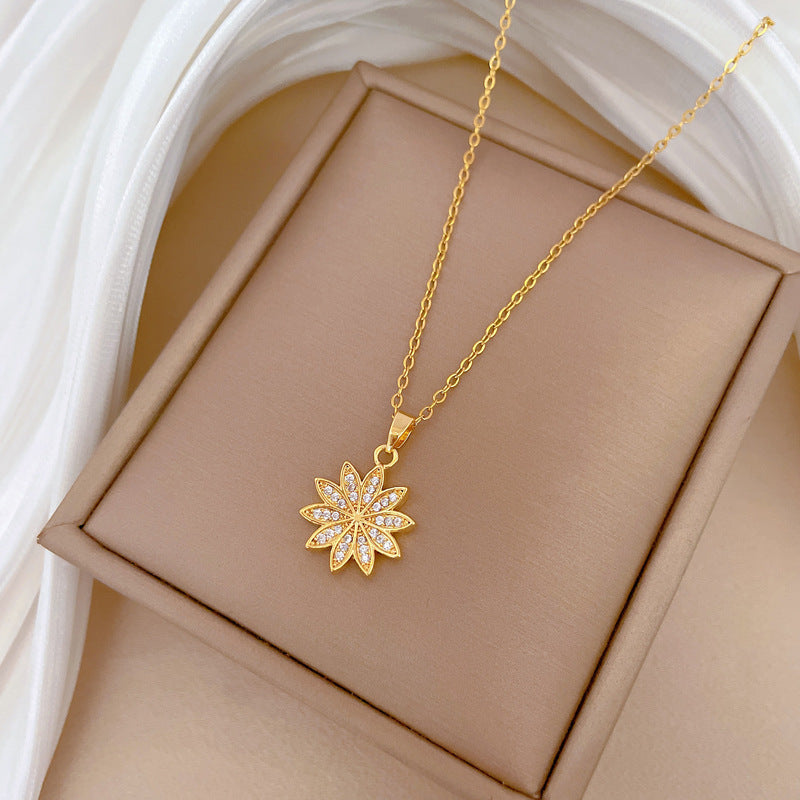 Moon Geometric Stainless Steel Stainless Steel Necklaces