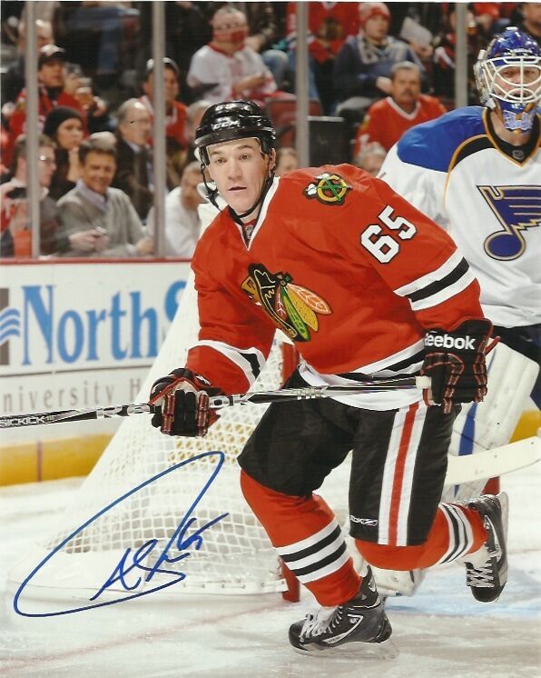 Chicago Blackhawks Andrew Shaw Signed Autographed 8x10 Photo Poster painting COA